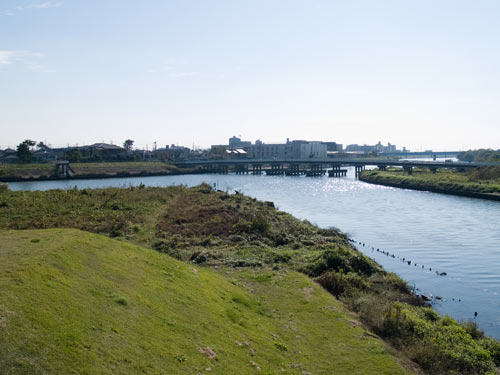 中川・元荒川　合流地点