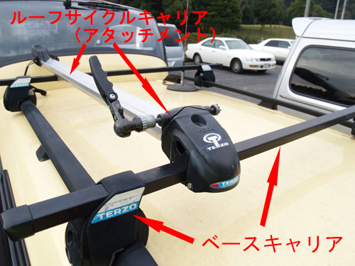 自転車用のサイクルキャリア